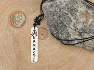 Kette "Namaste" | weiß